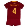 AS Roma Bryan Cristante #4 Hemmaställ Barn 2022-23 Korta ärmar (+ Korta byxor)